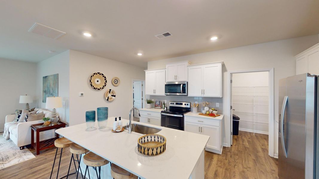 Furnished interior in a model home at Falls at Hickory in Hickory (Image 3). Furnished interior in a model home at Falls at Hickory in Hickory (Image 3).