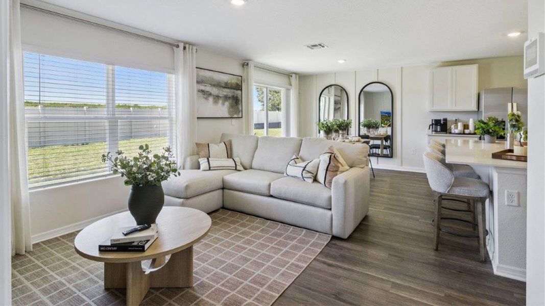Furnished interior in a model home at Willowbrook South in Winter Haven (Image 7).