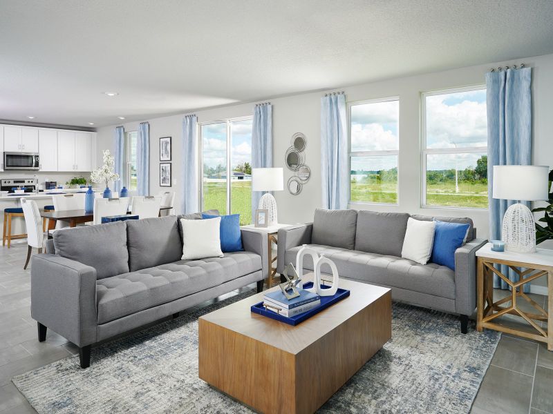 Furnished interior in a model home at Wynnstone - Signature Series in Davenport (Image 18).