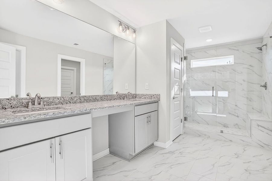 Furnished interior in a model home at The Manor at Gainesville Township in Gainesville (Image 8).