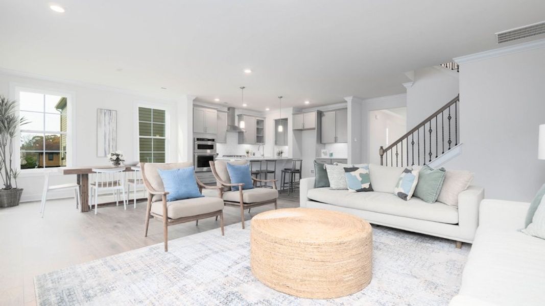 Furnished interior in a model home at The Enclave at Old Fields in Haw River (Image 9). Furnished interior in a model home at The Enclave at Old Fields in Haw River (Image 9).