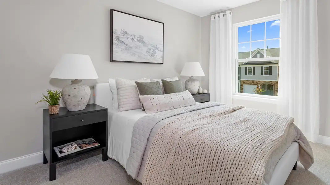 Furnished interior in a model home at Essex Townes in Franklinton (Image 28). Furnished interior in a model home at Essex Townes in Franklinton (Image 28).
