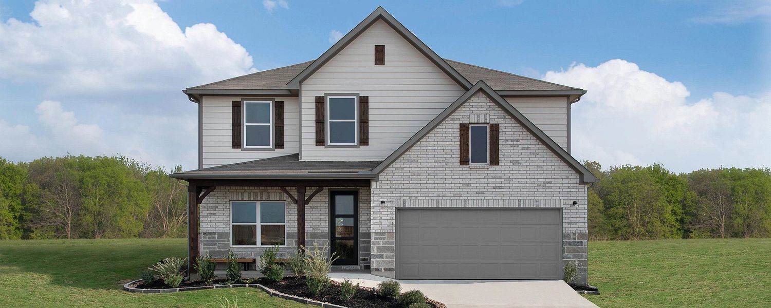 Front exterior of a home in the The Wilder community, located in Adkins, TX (Image 2). Front exterior of a home in the The Wilder community, located in Adkins, TX (Image 2).