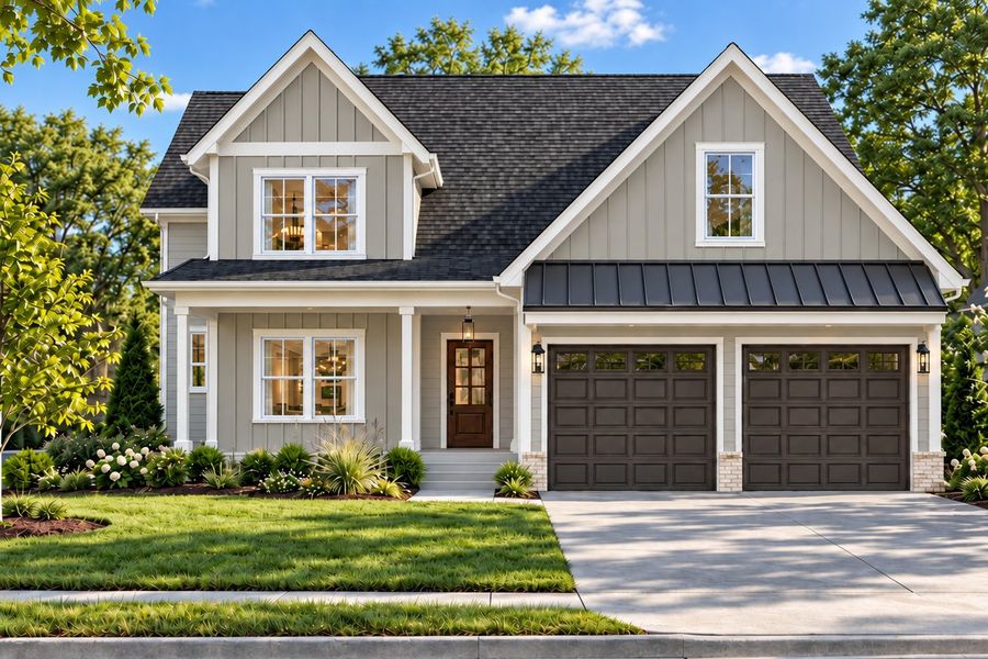 Front exterior of a home in the Faith View community, located in Ooltewah, TN (Image 2). Front exterior of a home in the Faith View community, located in Ooltewah, TN (Image 2).