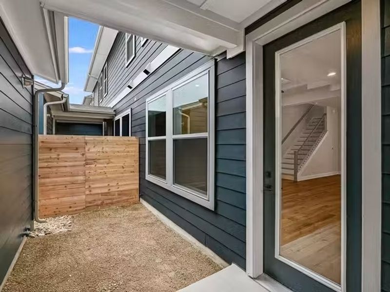 Image 4 of the Mueller 90' Row Homes community in Austin, TX. Image 4 of the Mueller 90' Row Homes community in Austin, TX.