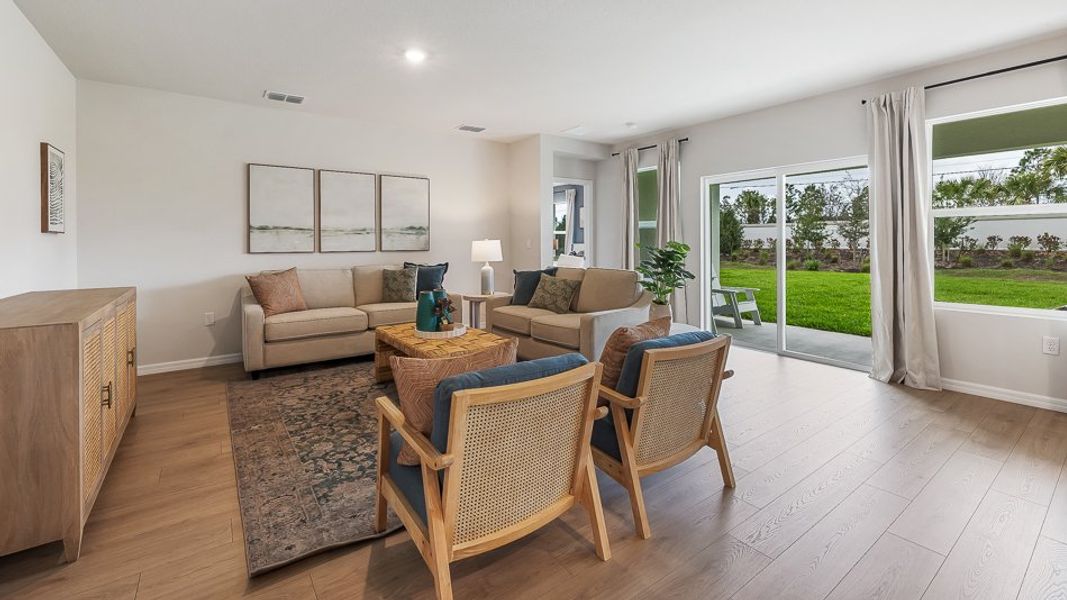 Furnished interior in a model home at Rye Crossing in Parrish (Image 8). Furnished interior in a model home at Rye Crossing in Parrish (Image 8).
