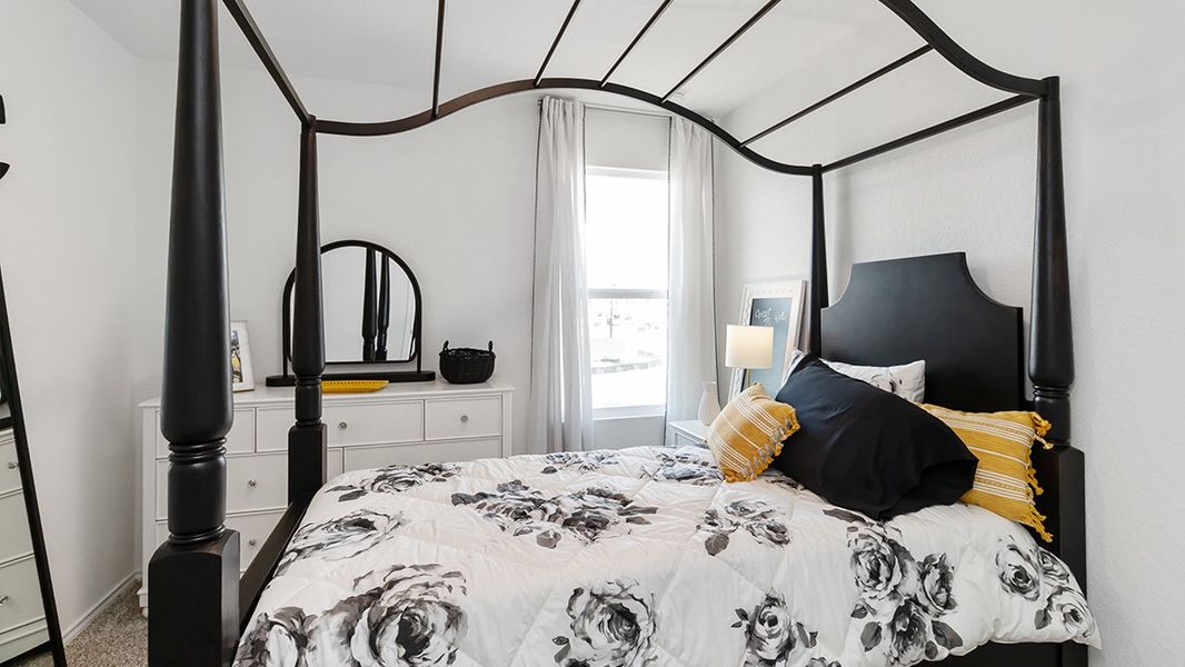 Furnished interior in a model home at Sereno Springs in Converse (Image 31).