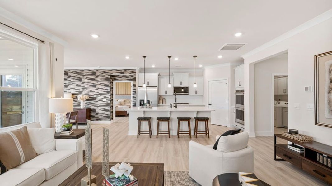 Furnished interior in a model home at Cottonwood Ridge in Piedmont (Image 24).