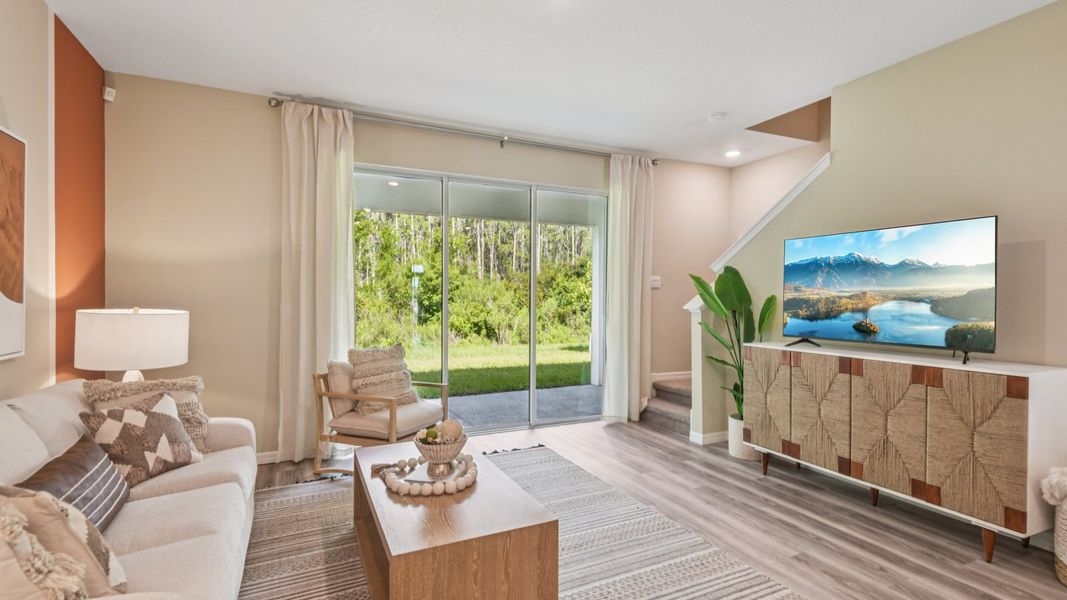 Furnished interior in a model home at Sanctuary at Citrus Park in Tampa (Image 9).