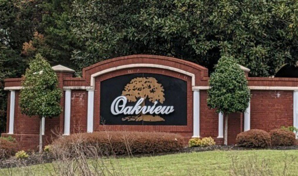Entrance to the Oakview community in Macon, GA, featuring signage and landscaping (Image 1). Entrance to the Oakview community in Macon, GA, featuring signage and landscaping (Image 1).