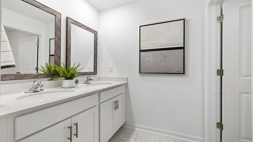 Furnished interior in a model home at Waverly Station in Greenwood (Image 18). Furnished interior in a model home at Waverly Station in Greenwood (Image 18).