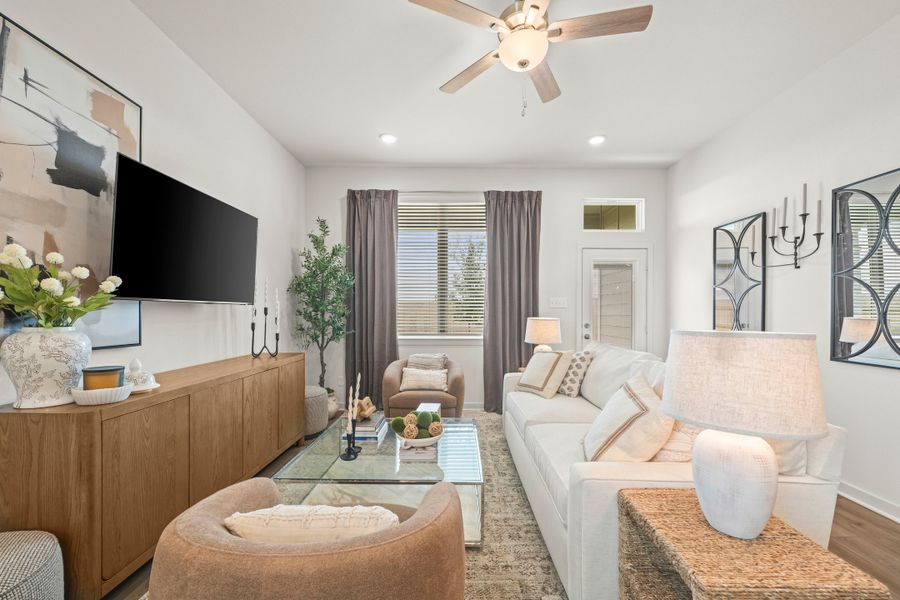Furnished interior in a model home at Eagles Landing in Waco (Image 23). Furnished interior in a model home at Eagles Landing in Waco (Image 23).