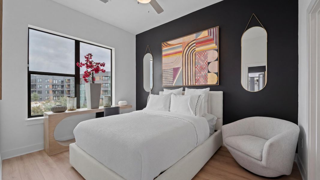 Furnished interior in a model home at Concourse at Mueller in Austin (Image 14).