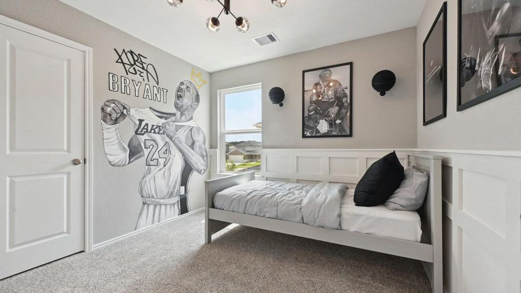 Furnished interior in a model home at The Villas at Legacy Park in Houston (Image 6).