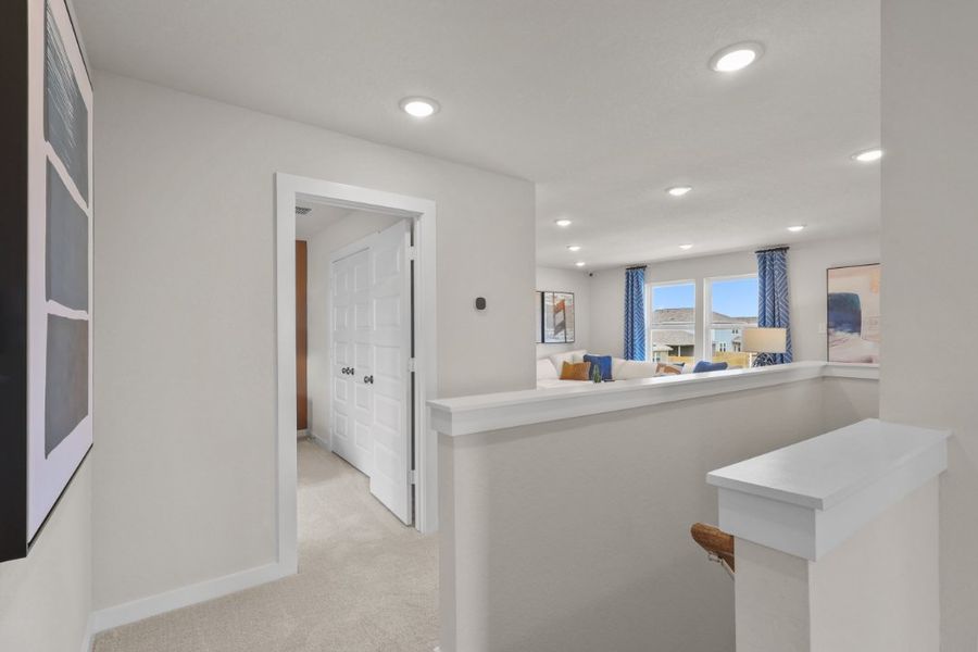 A room with a counter and a sink.