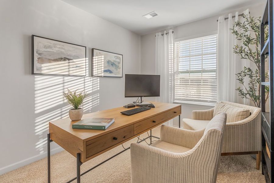 Furnished interior in a model home at Glennview in Kernersville (Image 19).