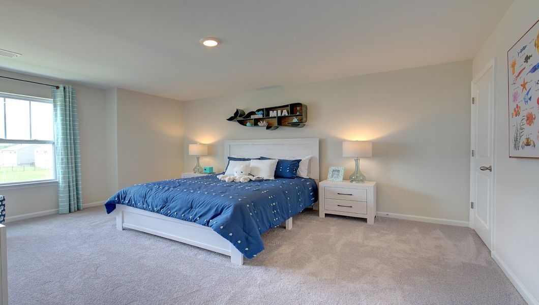 Furnished interior in a model home at Tap Root Farms in Fletcher (Image 22).