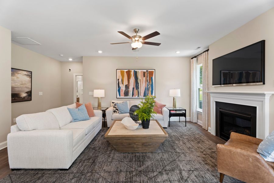 Furnished interior in a model home at Hopewell Garden in Winston-Salem (Image 8).