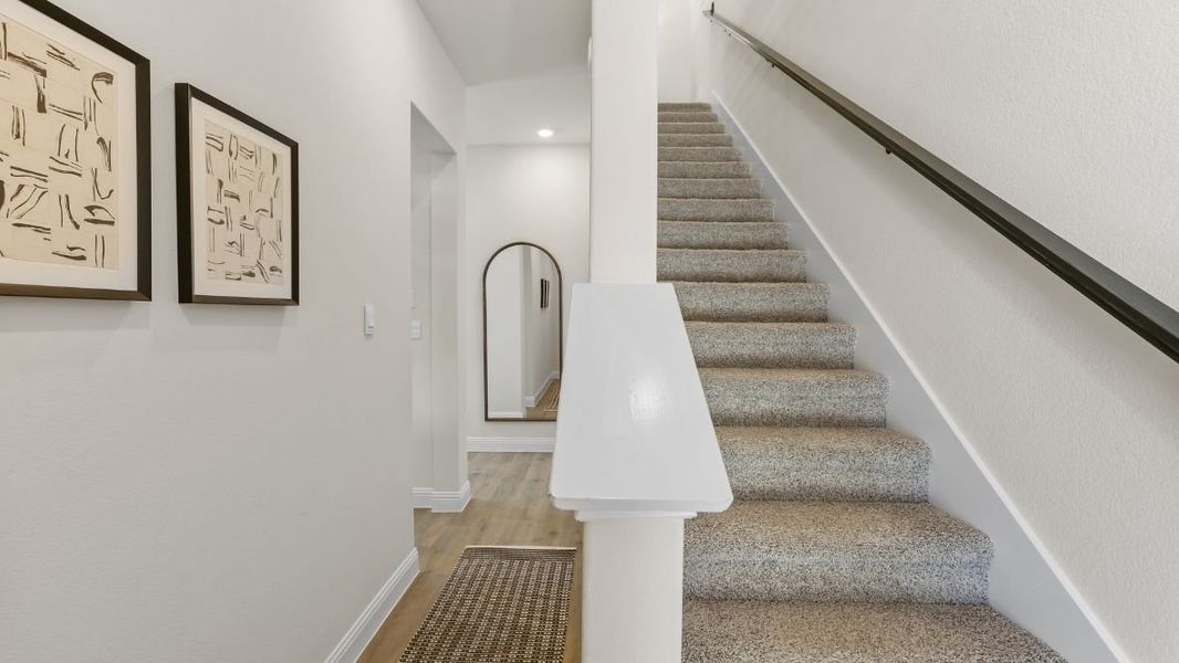 Furnished interior in a model home at Mustang Square in Plano (Image 8).