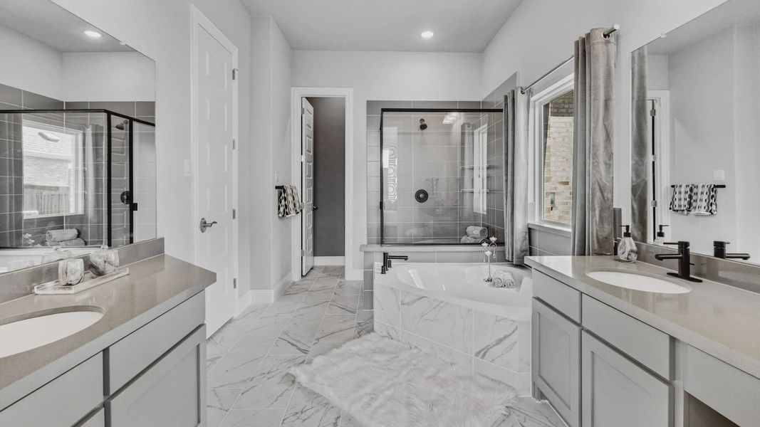 Furnished interior in a model home at Anna Ranch in Anna (Image 27). Furnished interior in a model home at Anna Ranch in Anna (Image 27).