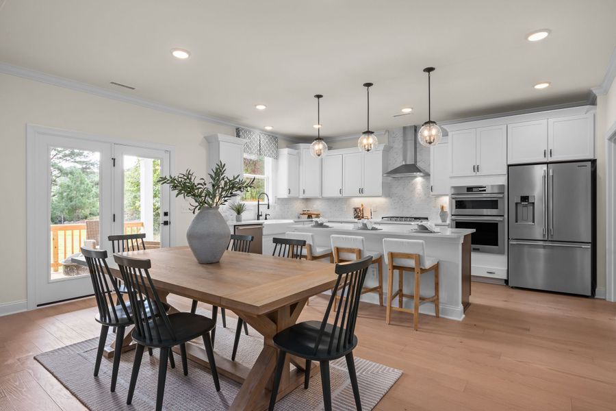 Furnished interior in a model home at Ashland in New Hill (Image 14).