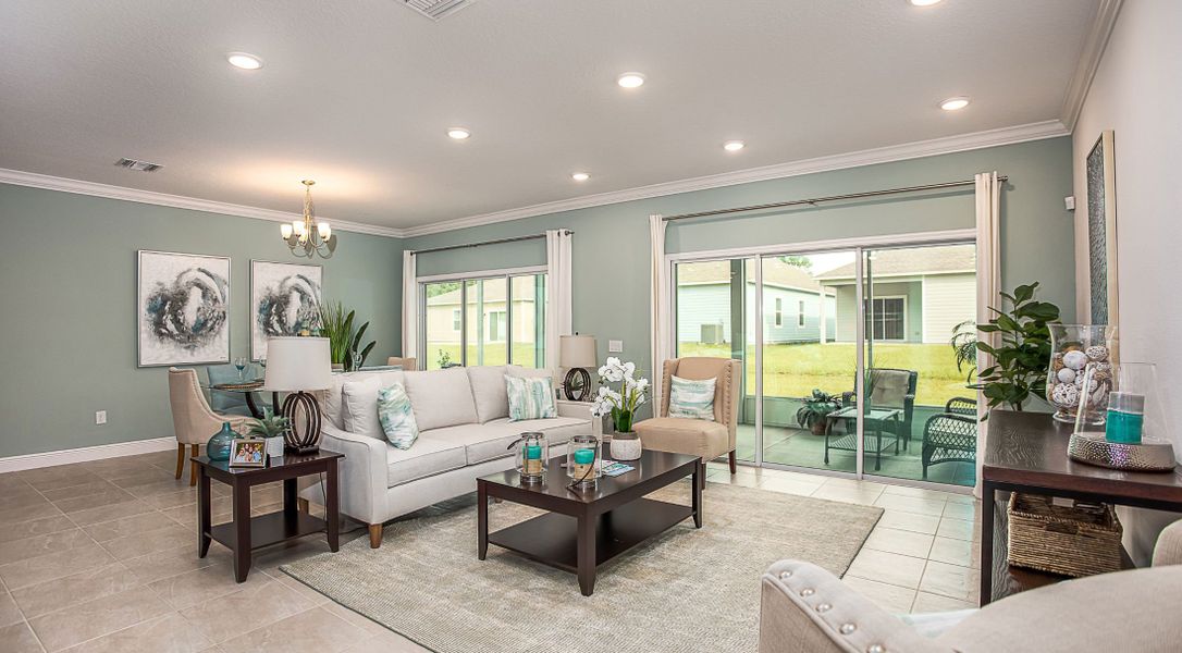 Furnished interior in a model home at Applewood Reserve in Lakeland (Image 5).