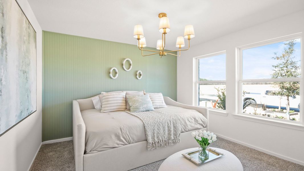 Furnished interior in a model home at Granger Pines in Conroe (Image 20).