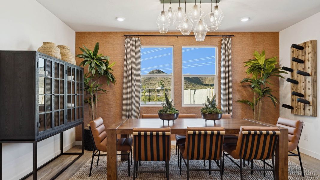 Furnished interior in a model home at The Ridge at Stone Butte in Phoenix (Image 6).