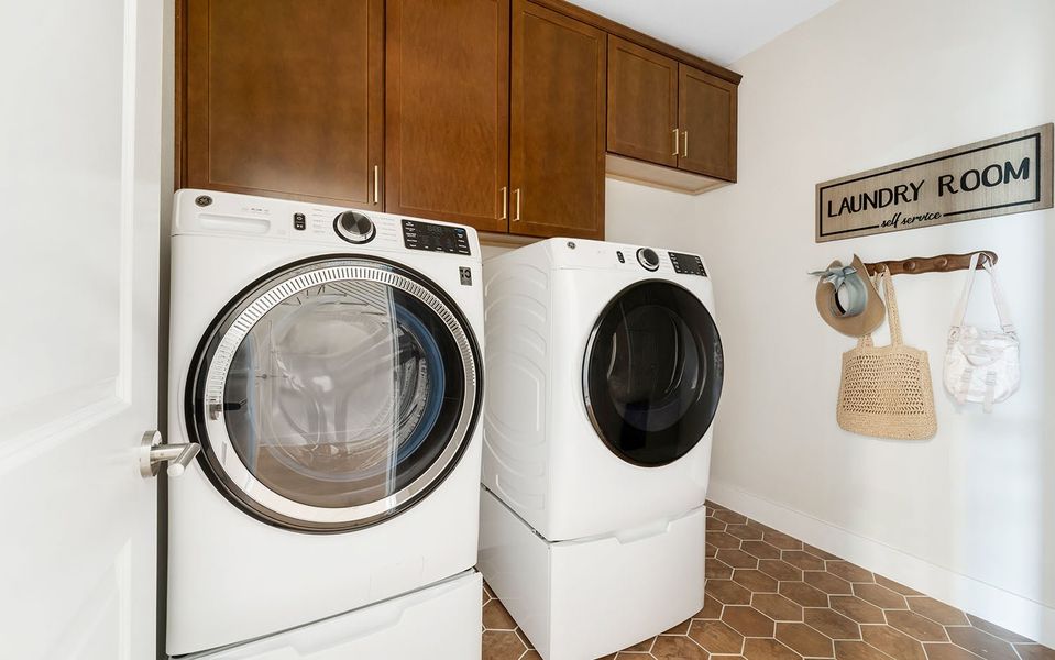 Furnished interior in a model home at Westridge in McKinney (Image 27).