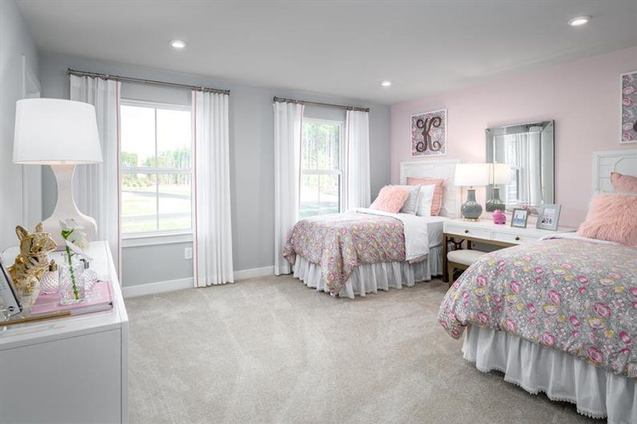 Spacious bedrooms with room to share, spread out, and stay connected in comfort.