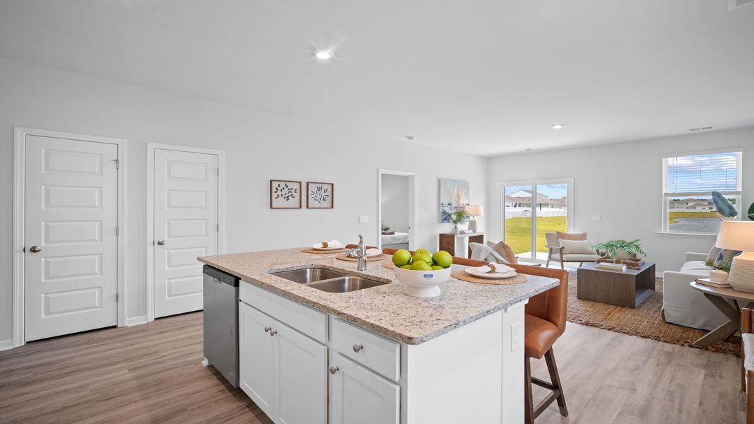 Furnished interior in a model home at The Retreat at East Argent in Ridgeland (Image 7).