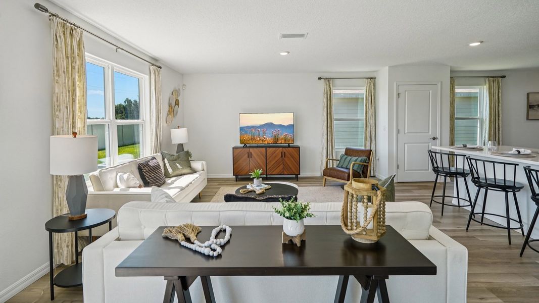 Furnished interior in a model home at Somerset Bay in Spring Hill (Image 15).