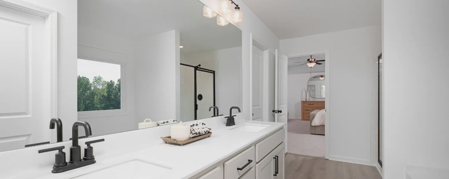 Furnished interior in a model home at The Estates at Casteel in Bethlehem (Image 18).