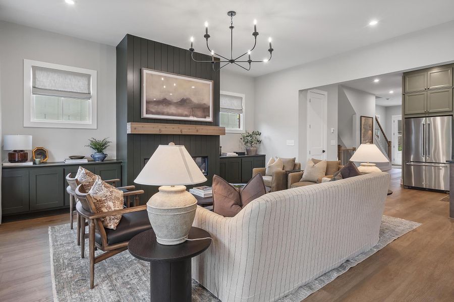Furnished interior in a model home at Social Circle in Chattanooga (Image 17).