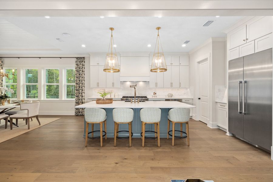 Furnished interior in a model home at Hidden Creek at SilverLeaf 80' Gold Series in St. Augustine (Image 51).