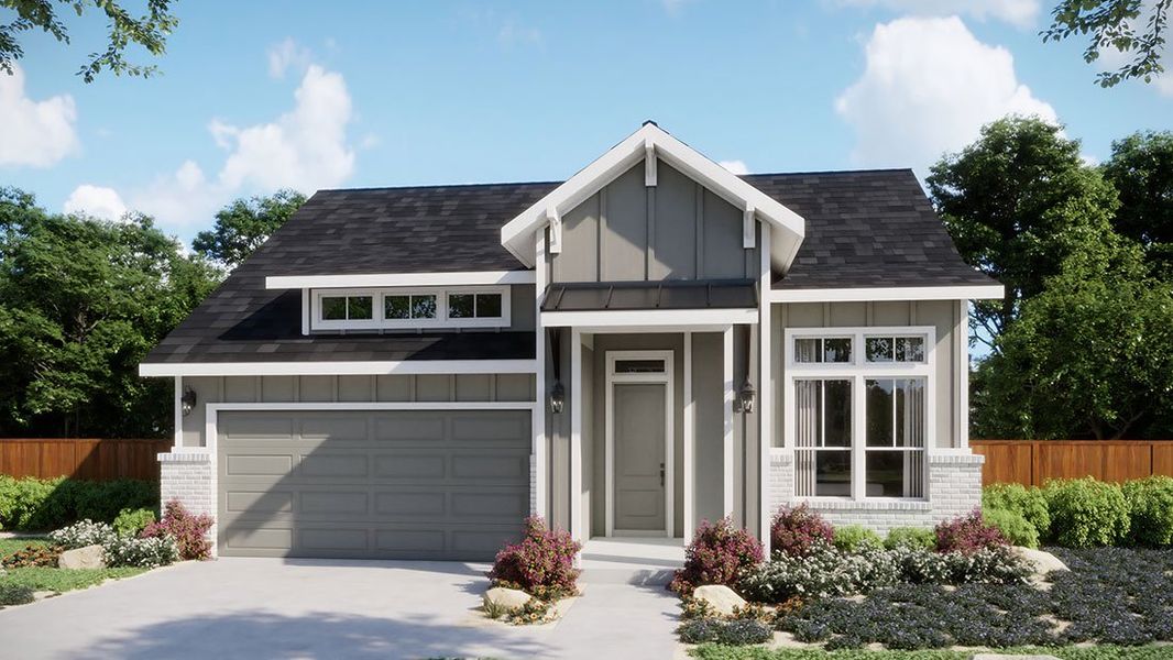 Front exterior of a home in the Persimmon community, located in Buda, TX (Image 11). Front exterior of a home in the Persimmon community, located in Buda, TX (Image 11).