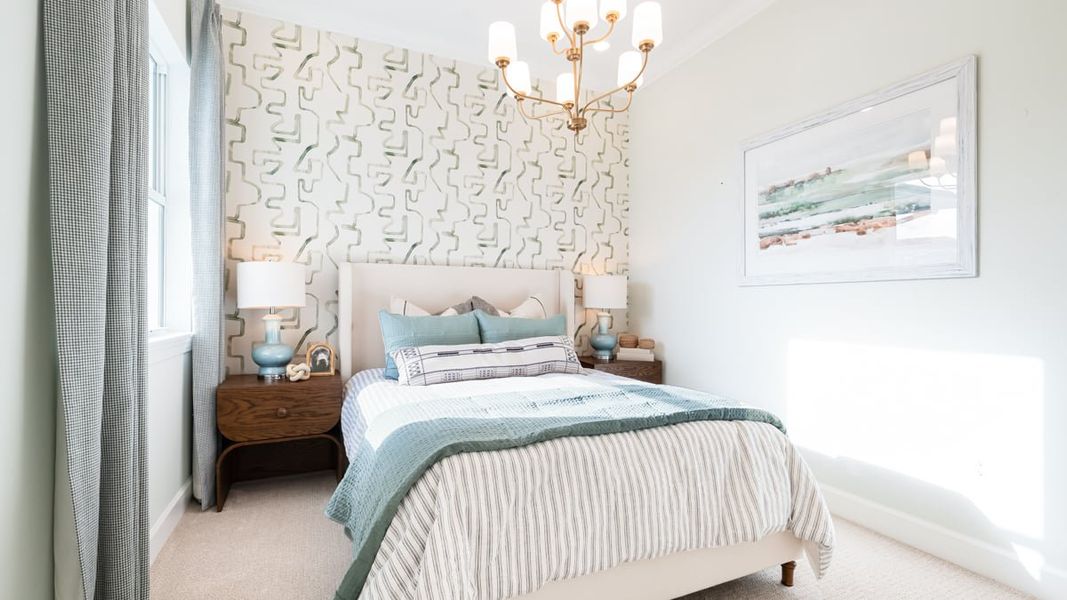 Furnished interior in a model home at Esplanade by the Islands Coach Homes in Naples (Image 66).