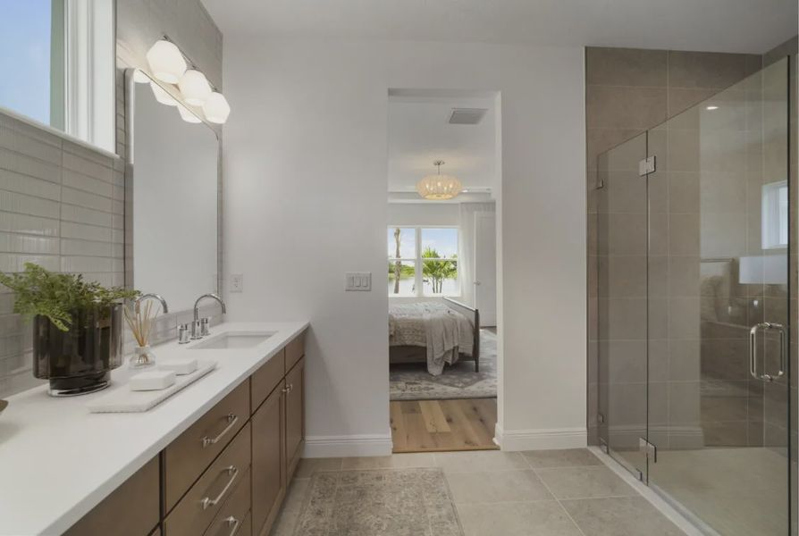 Furnished interior in a model home at Waterset in Apollo Beach (Image 67). Furnished interior in a model home at Waterset in Apollo Beach (Image 67).