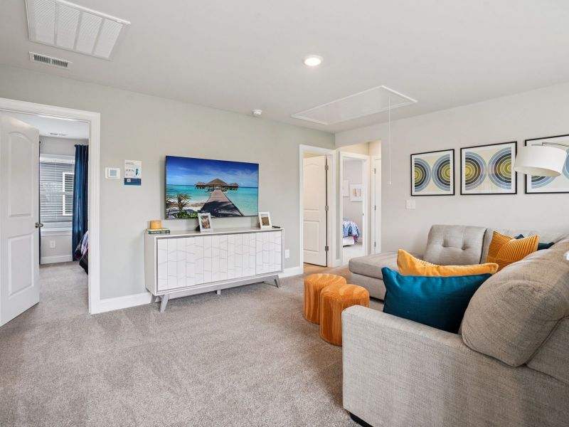 Furnished interior in a model home at Crestview - Ridge Series in Nashville (Image 15).
