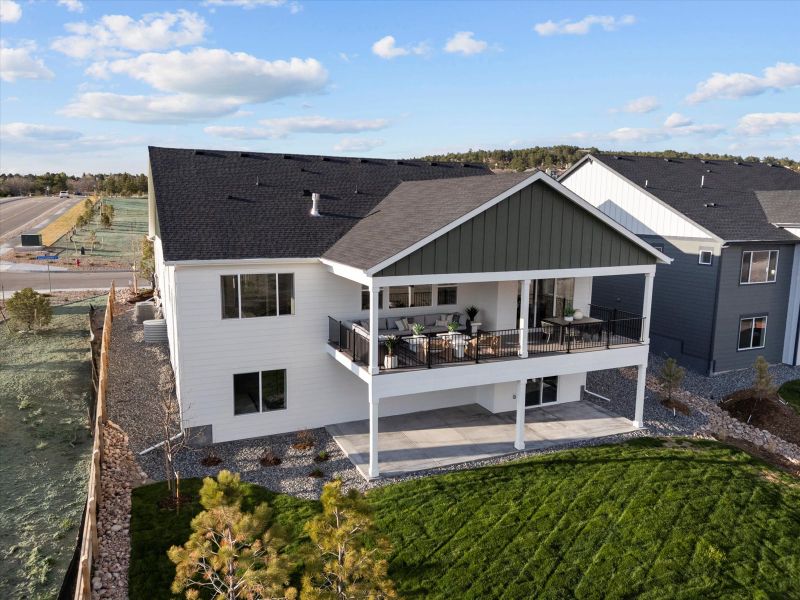 Front exterior of a home in the Jackson Creek community, located in Monument, CO (Image 8).
