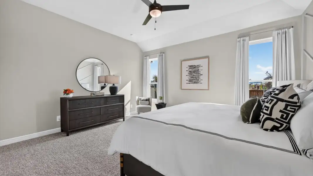 Furnished interior in a model home at Wildflower Ranch in Justin (Image 27).