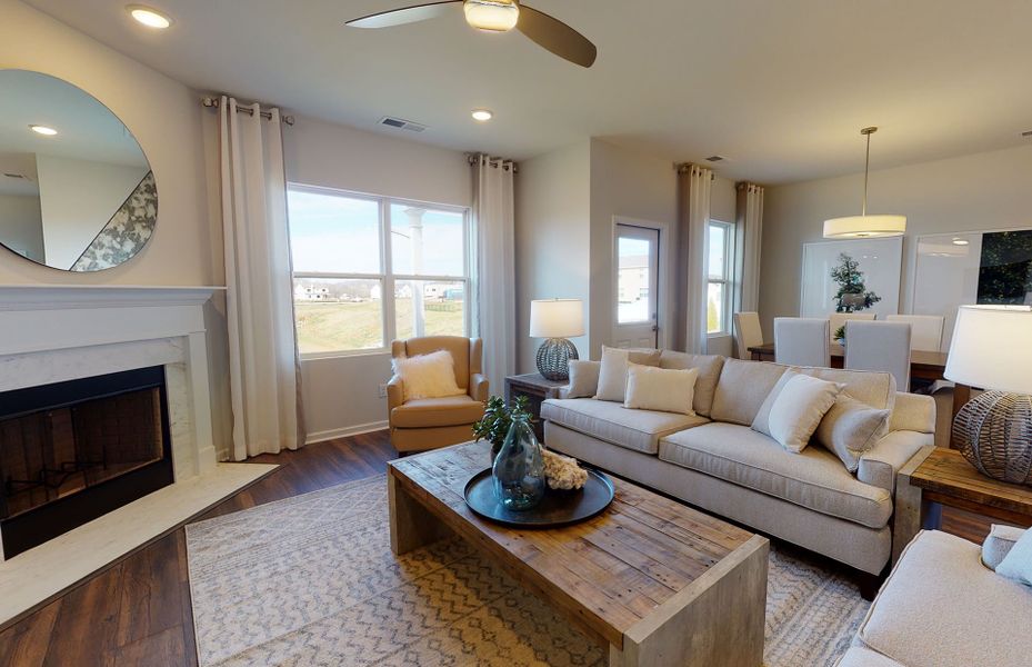 Floor Plan Rosemont Gathering Room in New Homes near Spring Hill, TN by Pulte Homes Nashville