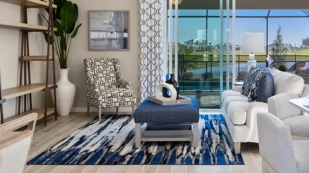 Furnished interior in a model home at Stillwater at Lakewood Ranch: Executive Homes in Lakewood Ranch (Image 10). Furnished interior in a model home at Stillwater at Lakewood Ranch: Executive Homes in Lakewood Ranch (Image 10).