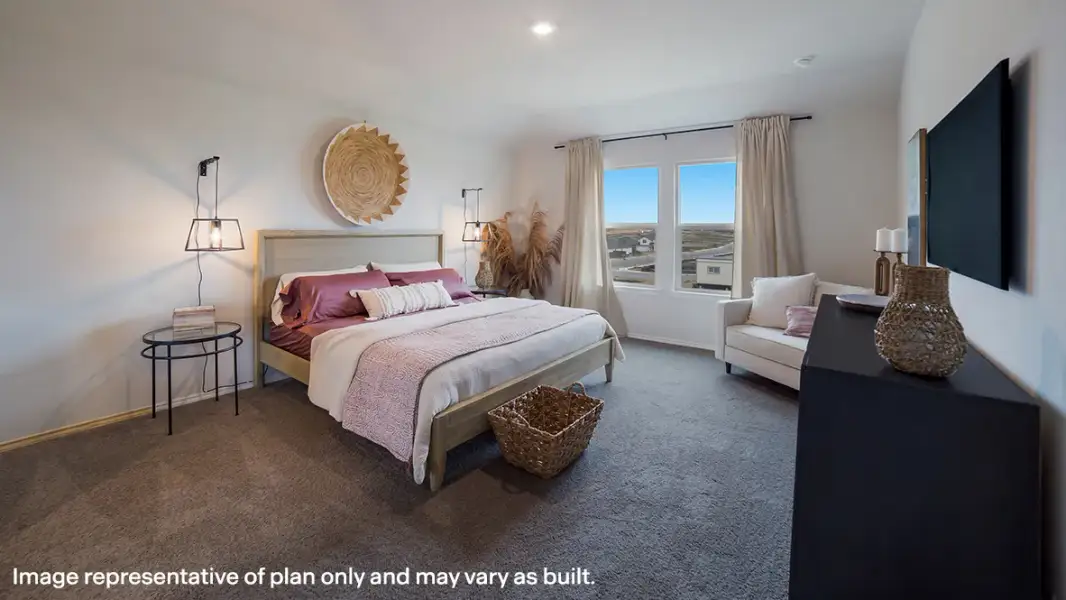 Furnished interior in a model home at Weatherwood in San Antonio (Image 11).