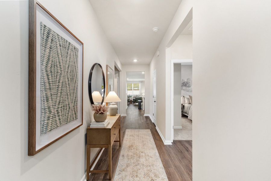 Furnished interior in a model home at Summerville in Darlington (Image 5).