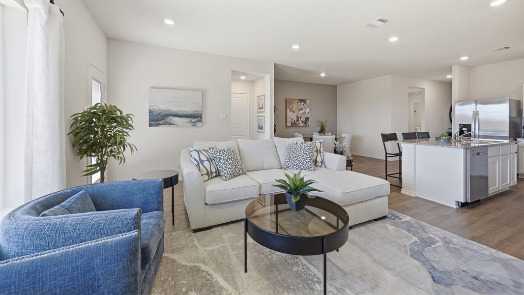 Furnished interior in a model home at Sweetwater Springs in Sherman (Image 18).