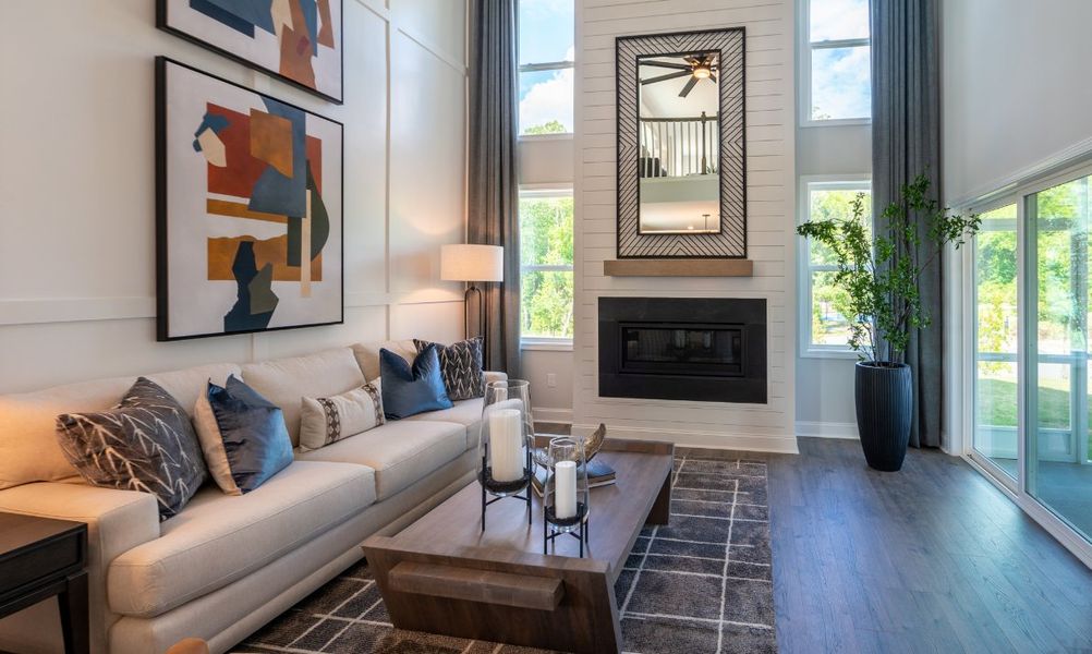 Furnished interior in a model home at Coastal Haven in Leland (Image 23).