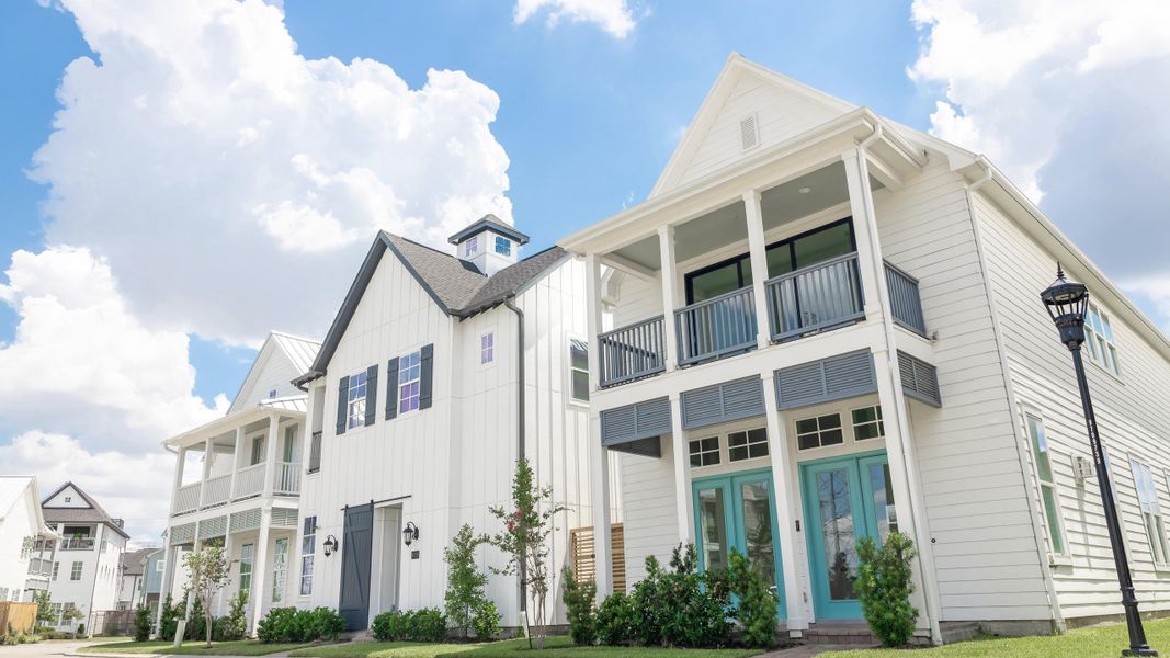 Front exterior of a home in the Kolbe Farms community, located in Houston, TX (Image 4). Front exterior of a home in the Kolbe Farms community, located in Houston, TX (Image 4).