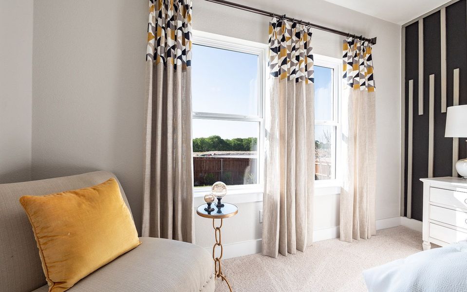 Furnished interior in a model home at The Grove in Sherman (Image 29).