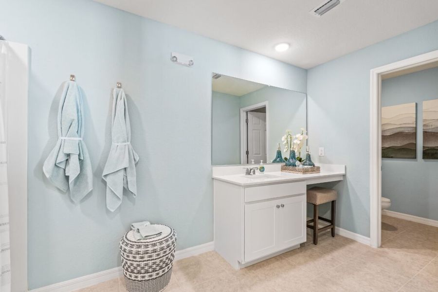 Furnished interior in a model home at Port Charlotte in Port Charlotte (Image 21).
